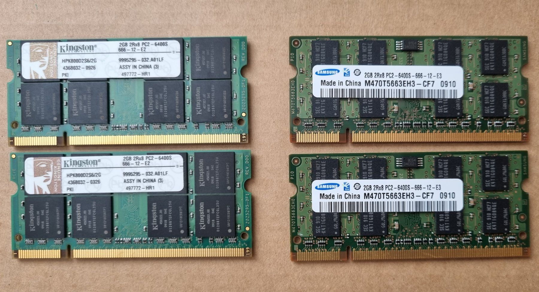 Memoria / RAM: 2x 2GB RAM PC2 - 6400S 800MHz baugleich – Usato da Rombach venduto da Mercurius_02