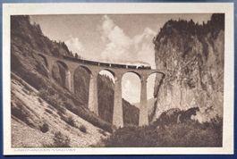 AK: Landwasser-Viadukt. GR, Serie Rhätische Bahn um 1920