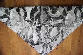 Foulard - Dreieckstuch Aqua Sea Life - von Chefwear USA