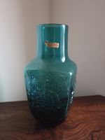Stelvia Italian 'Opalina Fiorentina' Blue Glass Vase
