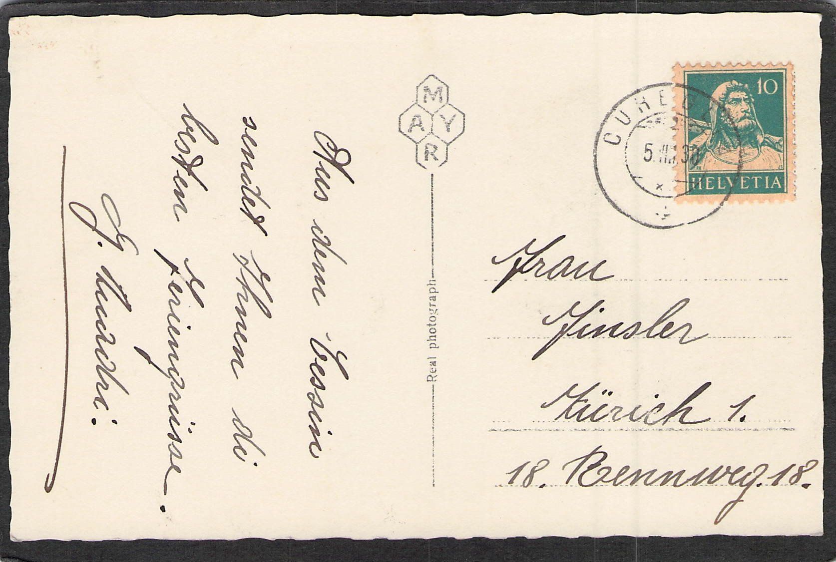 Ansichtskarten: ^Lugano Quai , 1930 – Gebraucht aus Reichenburg von Pipo-67 1