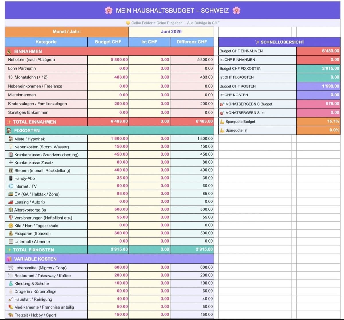 Autres articles bureau & commerces: Haushaltsbuch, Budget-Planner. Excel.  – Neuf avec emballage d'origine à Basel par vzp85 1