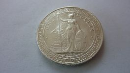 Silbermünze aus den englischen Kolonie : Trade Dollar 1902
