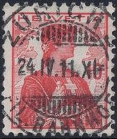 ZÜRICH 3 FIL. BAHNHOF 25.VII.13 - Vollstempel auf Helvetia