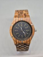 Neue Herrenuhr aus Zebranoholz!