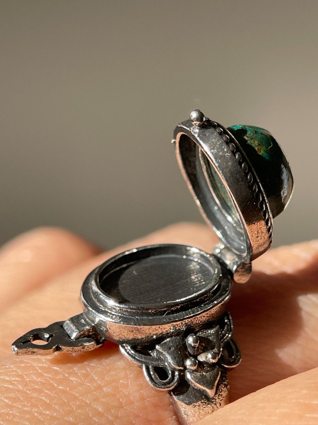 Anelli: 100% echtem, ungefärbtem Türkis Ring Edelsteinring – Nuovo e nell'imballaggio originale da Schiers venduto da sisikristall 1