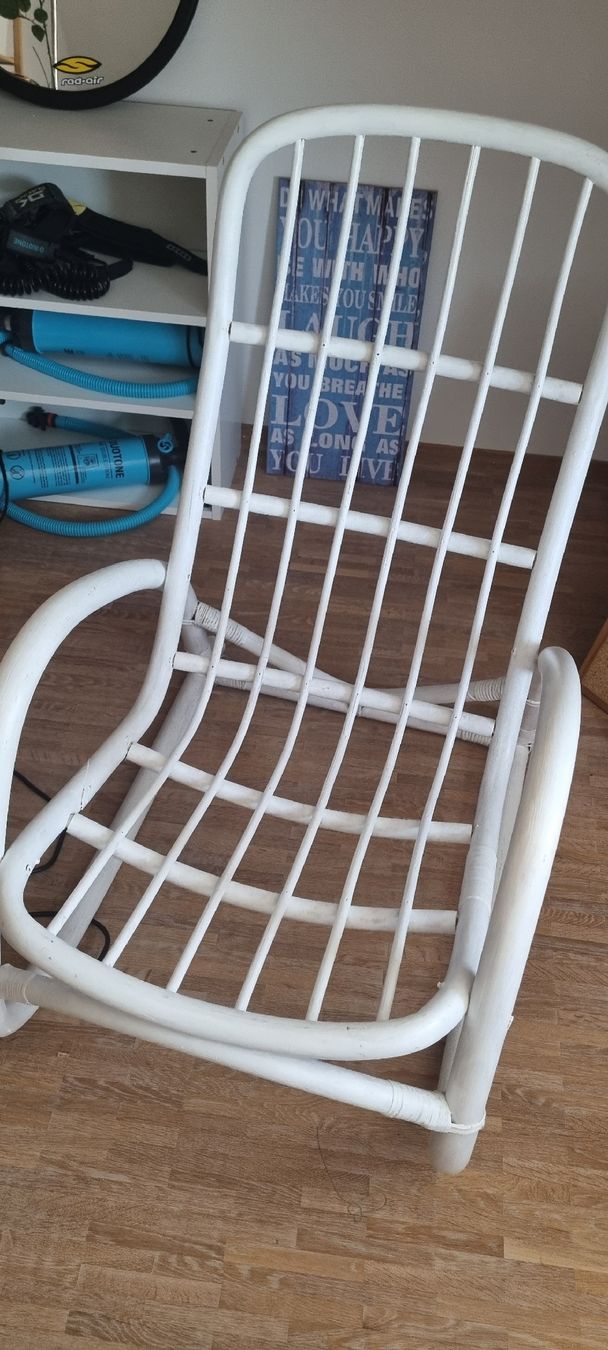 Poltrone: Schaukelstuhl weiss / Shabby Chic – Usato da Stäfa venduto da Curly_sue 1