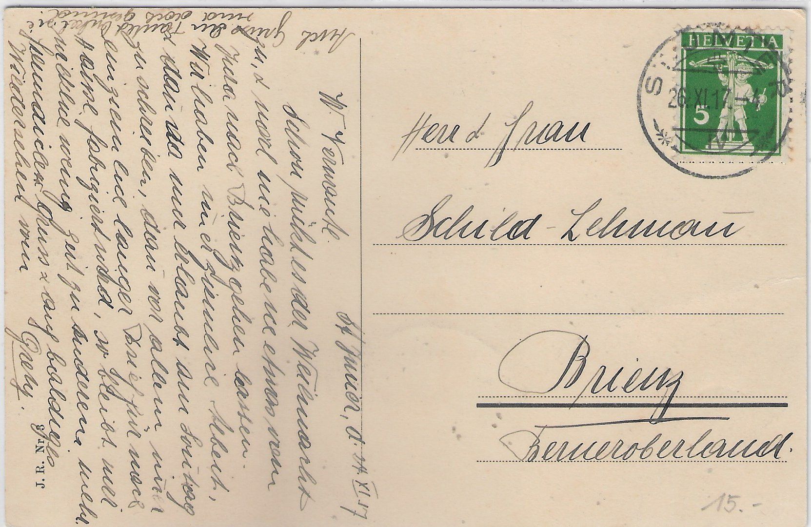 Cartes postales: St. Imier - Ecole menagere – D'occasion à Ettingen par Kartenplanet 1