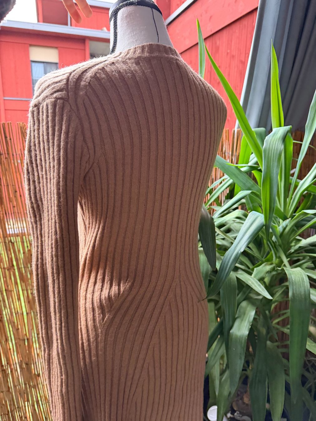 H&M Vestiti: Strickkleid gerippt beige Grösse s – Usato da Riehen venduto da edu_92w7 5
