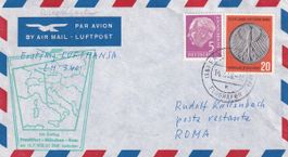 Erstflug Lufthansa Frankfurt - Rom 1958 (Kat. EUR 80)