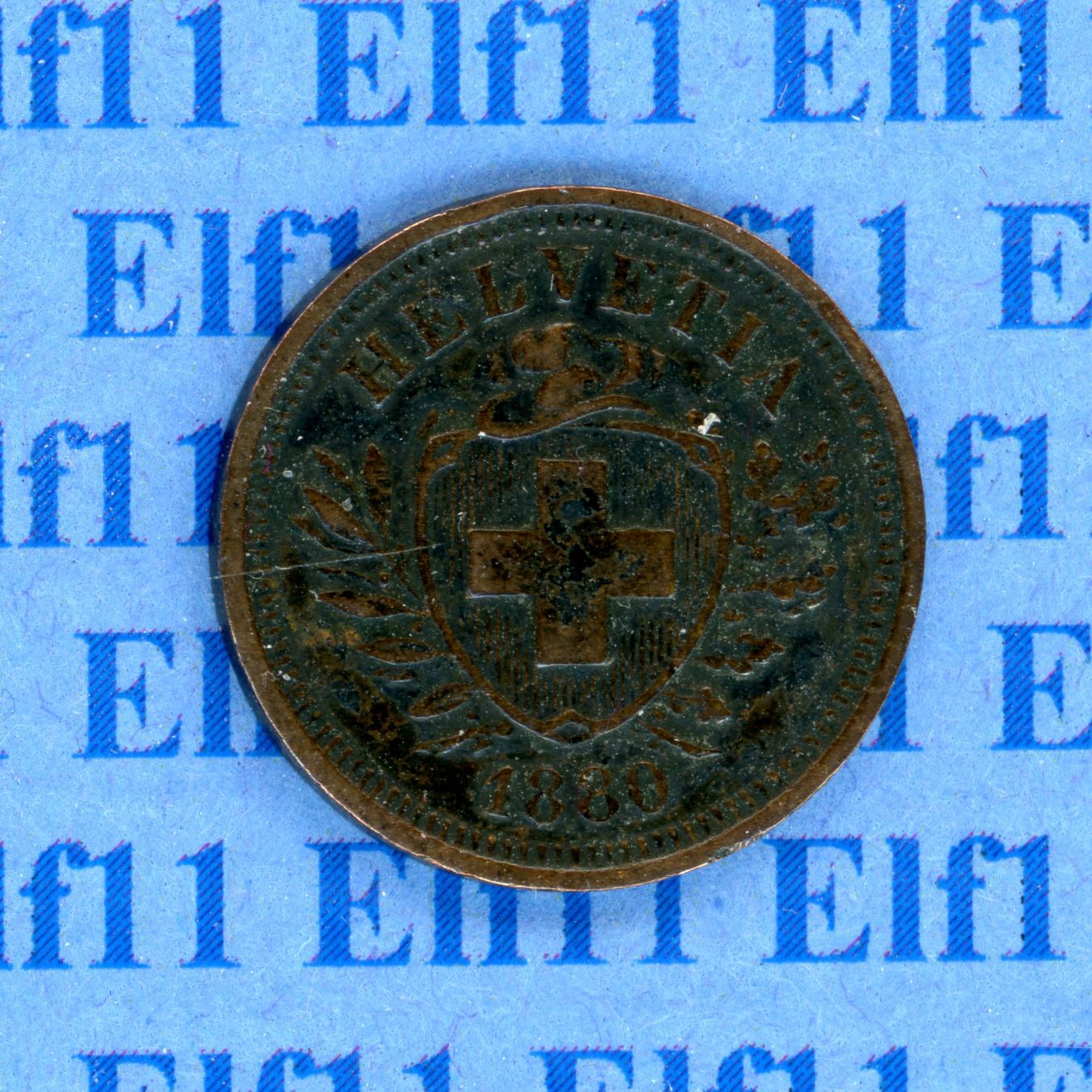 Tutti le monete: CHF___0.01 1880 ss 1 Rappen – Usato da Widnau venduto da Elf11