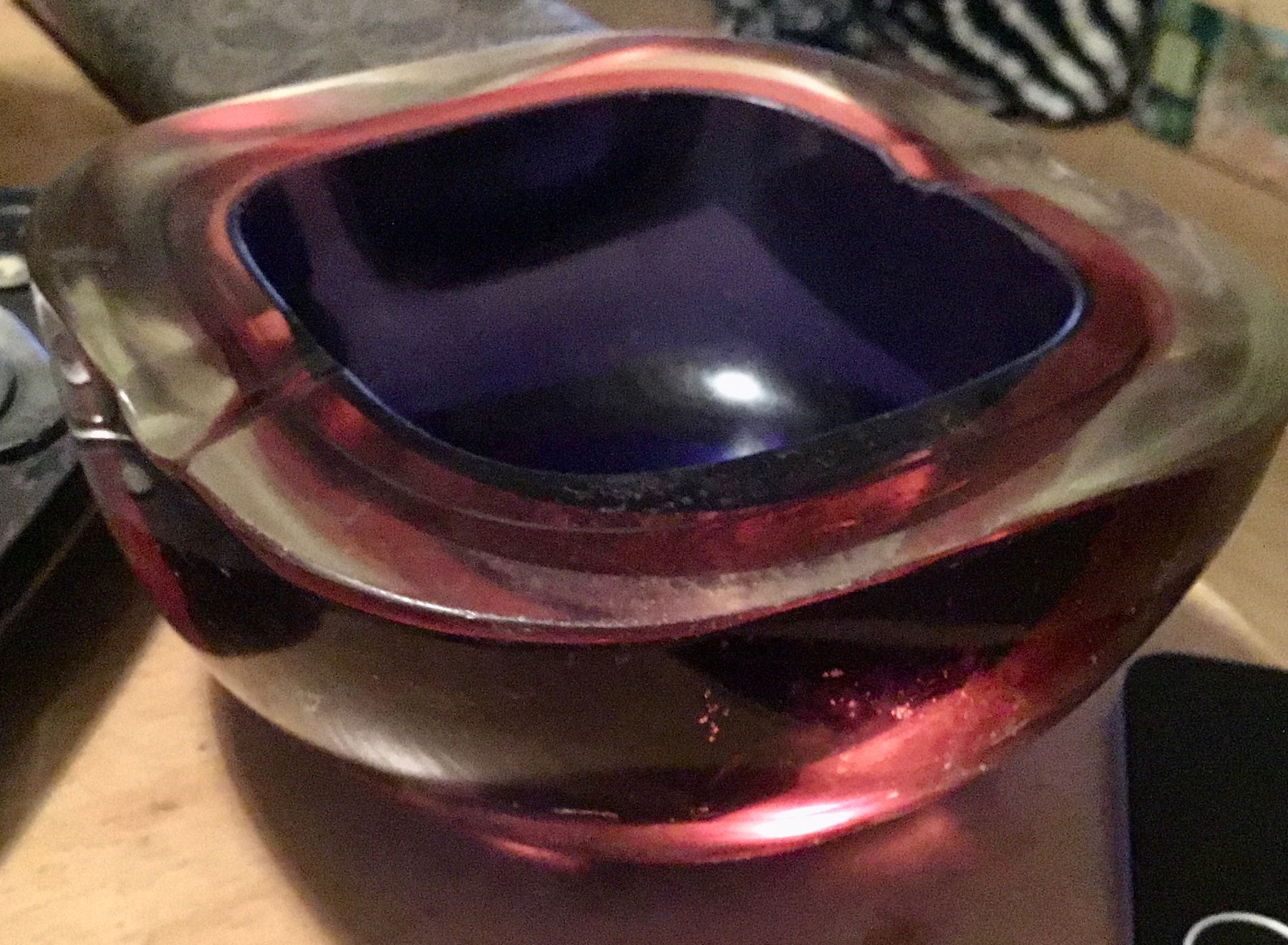 Murano Portacenere: Murano Glas Schale, Vintage Aschenbecher – Usato da Schlieren venduto da Jeajet 8