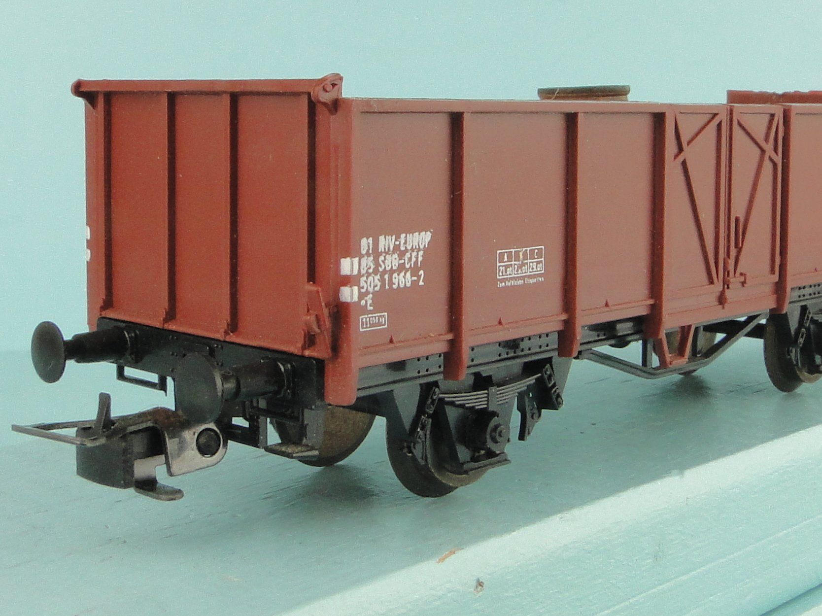 Liliput Modellini di ferrovie: Liliput SBB CFF E Güterwagen, AC – Usato da Bülach venduto da cann11 1