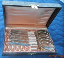 Set mit "6 ALTEN KAFFEE-LÖFFEL" versilbert
