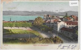 Nyon et le Montblanc - Litho