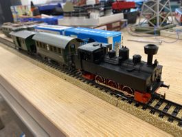 Märklin 3090 Tenderlok mit 2 Personenwagen