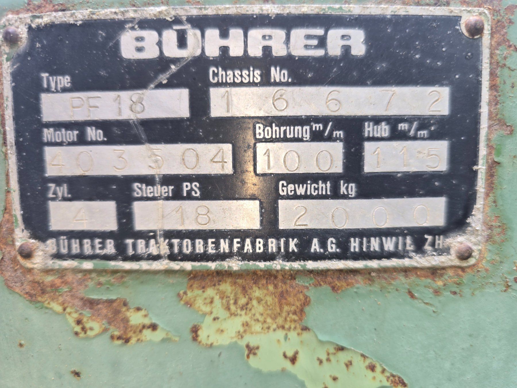 Tracteurs: Bührer – D'occasion à Egg b. Zürich par appi84 6
