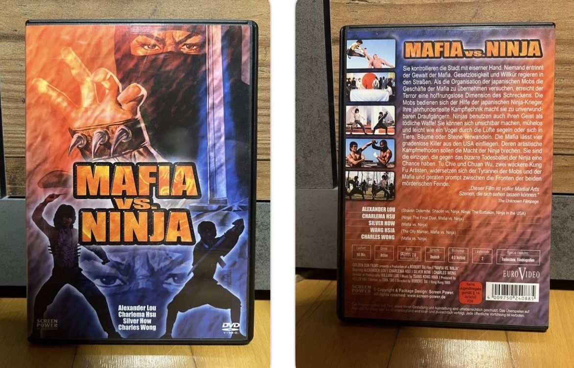 Alle DVDs: DVD MAFIA VS NINJA – Gebraucht aus Aadorf von Schwarzschlumpf1972