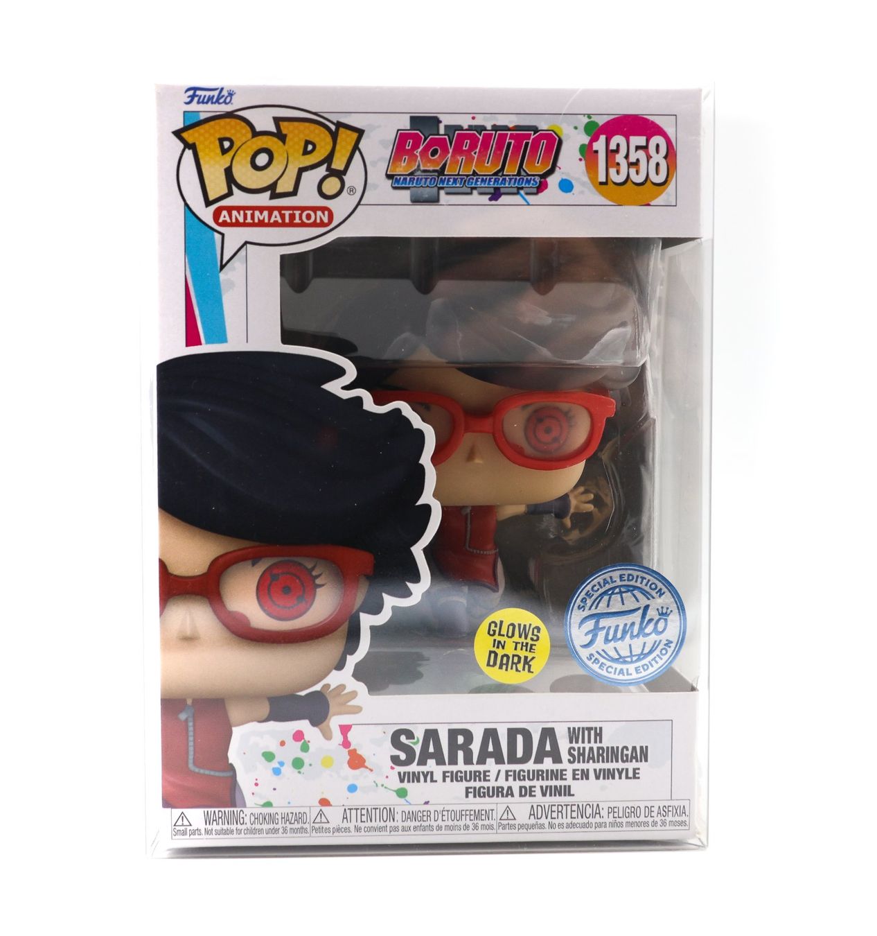 Funko Statuette: Sarada with Sharingan [GITD] #1358 Funko POP Naruto -NEW – Nuovo e nell'imballaggio originale da Paudex venduto da dindeboy