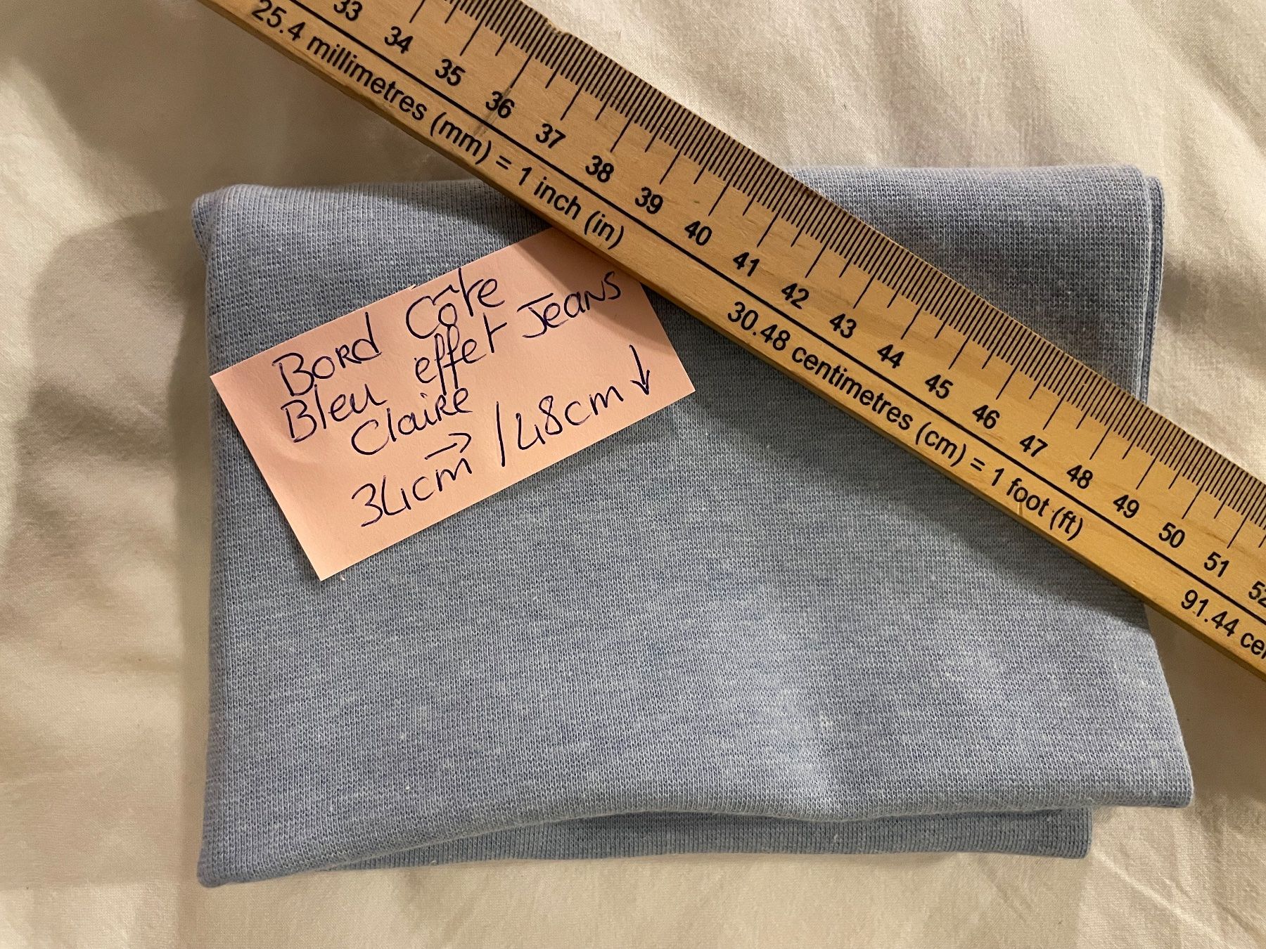 Tessuti: Bord Côte Bleu effet Jeans Claire – Nuovo (secondo la descrizione) da Uetikon Am See venduto da geraldinezh17