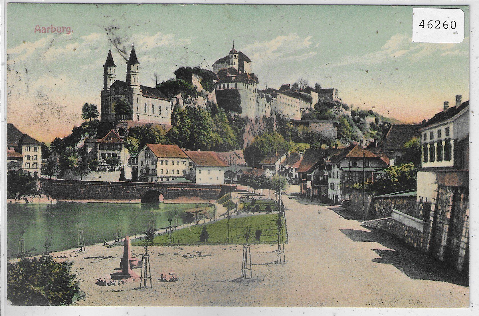 Cartoline postali: Aarburg - Dorfansicht - coloriert – Usato da Ettingen venduto da Kartenplanet