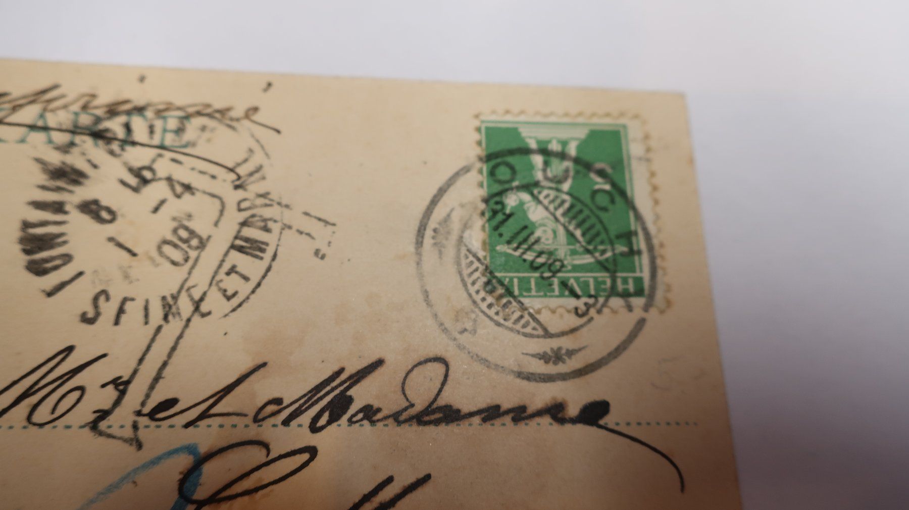 Cartoline postali: Glion sur Territet  1909 – Usato da Cormoret venduto da Pascalll2001 4