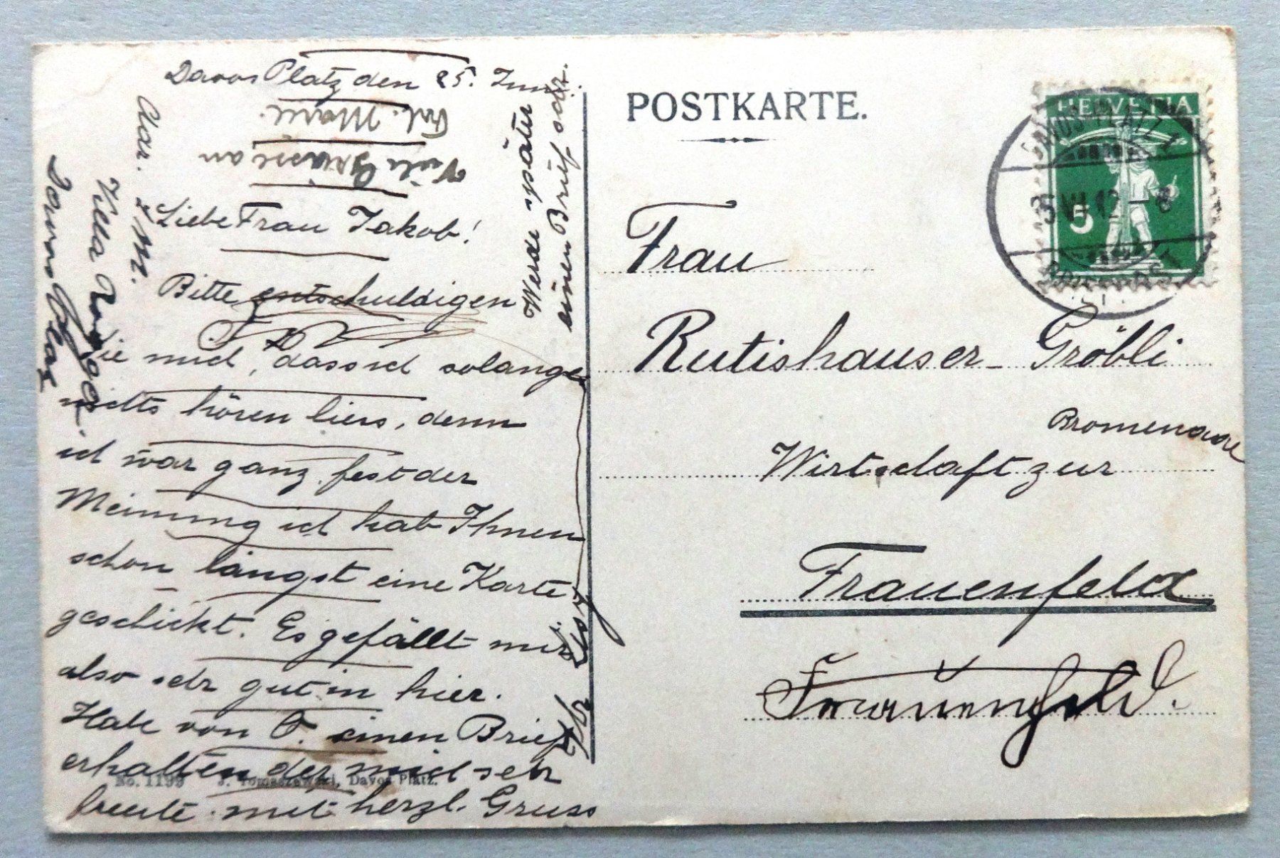 Cartes postales: Drahtseilbahn-Davos – Défectueux à Fétigny par Billy2miny 1