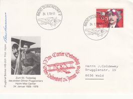 Gedenkflug Max Cartier 1978