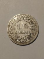 Suisse-1 Franc 1894 A_Helvetia debout_ Argent 0.835