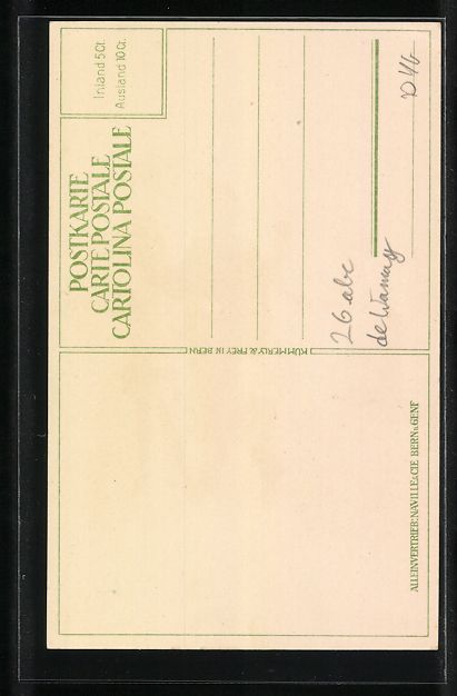 Cartoline postali: sign. Wr. de May: Schweizer Uniformen, N – Usato da Berlin venduto da bartko-reher 1
