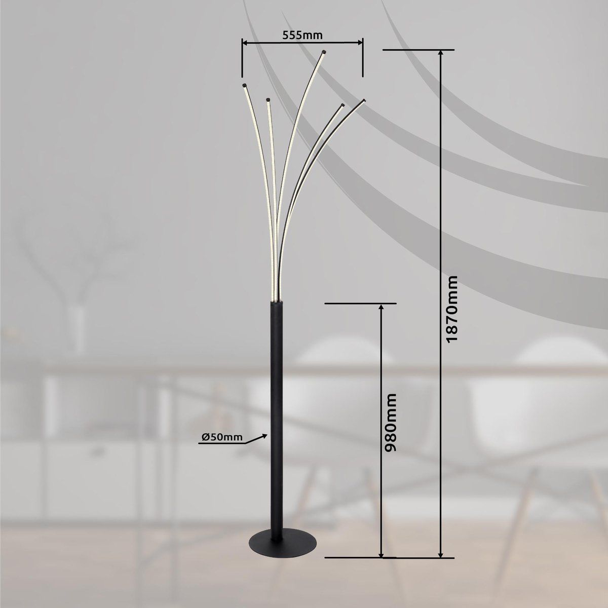 Lampade: Smart Home LED Stehleuchte, 187 cm Höhe – Nuovo (secondo la descrizione) da Kreuzlingen venduto da Smart-Light 2