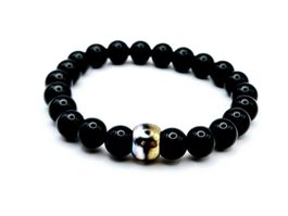 Herrenarmband Onyx Schwarz Heilsteine/Edelsteine
