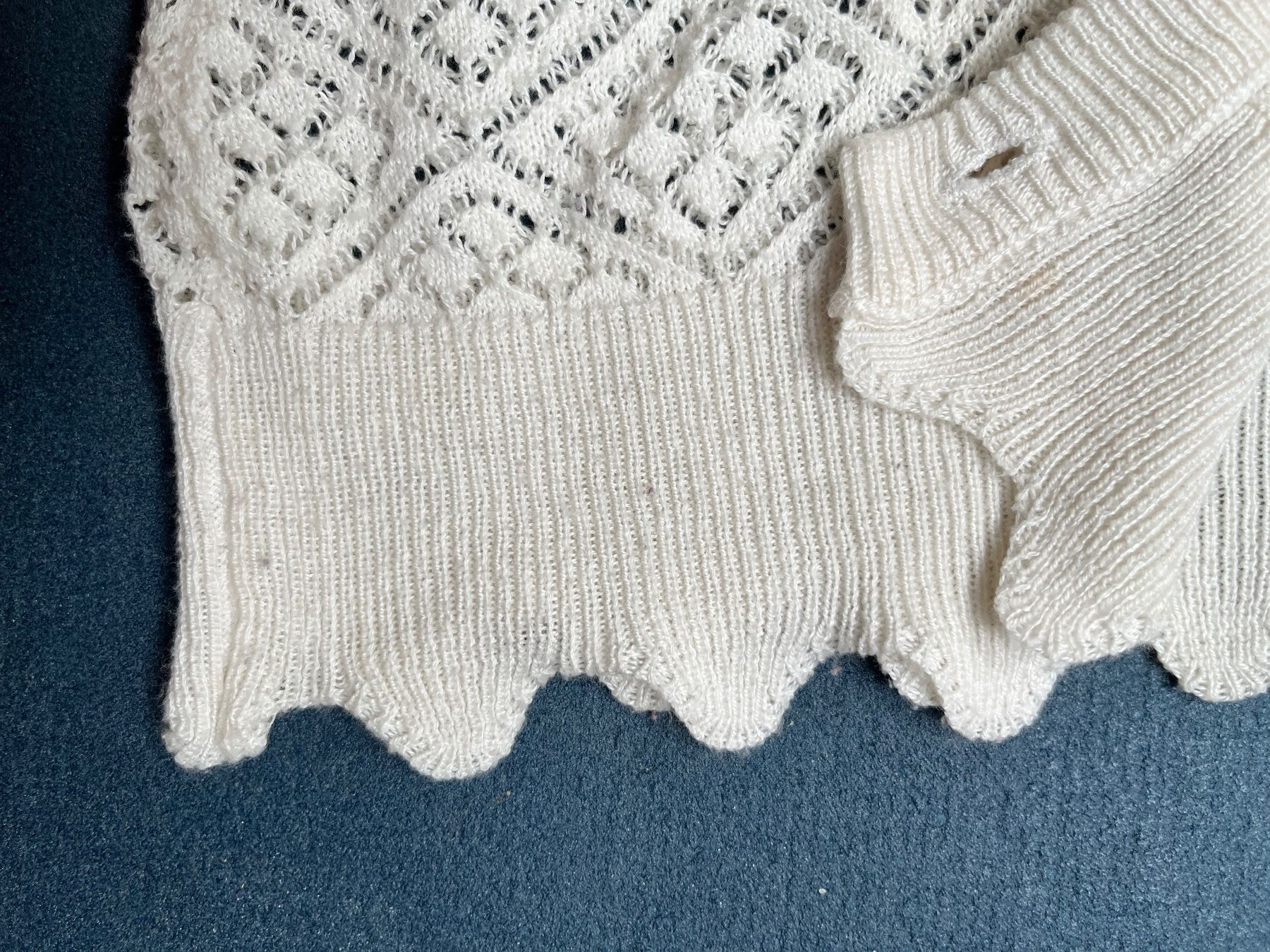 Heine Giacche: Strickjacke mit Ajourmuster Grösse 36 – Usato da Zürich venduto da faustdick 1