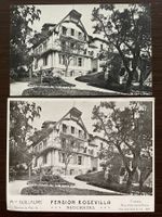 NEUCHÂTEL Pension Rosevilla, Avenue du Mail, Tram WERBEKARTE