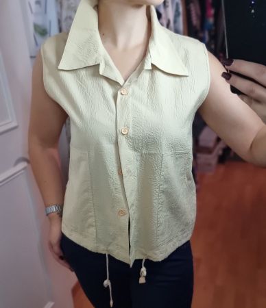 Sommerlich leichte Bluse  Gr. XL beige Top