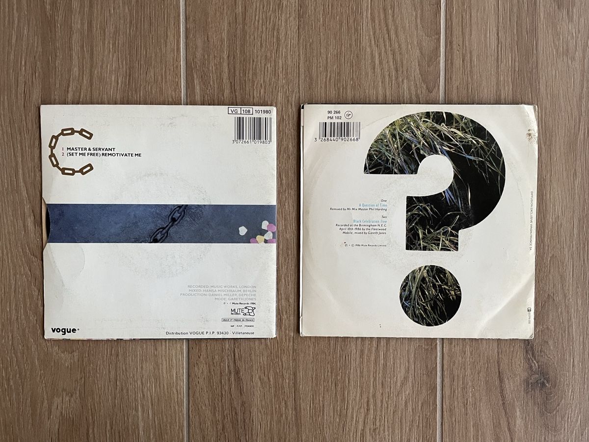 Dischi in vinile: 2 vinyles 45t. Depeche Mode – Usato da Lonay venduto da ju-71 1