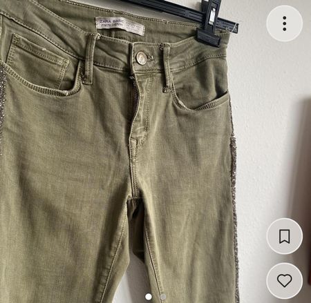 ZARA Hose kaki-grün💚
