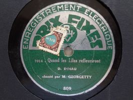 5 disques 78 tours aiguille Berthe Delny -Cristal Prix Fixes