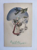 Alte Weihnachtskarte, Winter, "Ein frohes Weihnachtsfest"