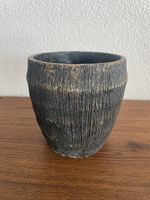 Vaso decorativo in ceramica nera, stile rustico unico