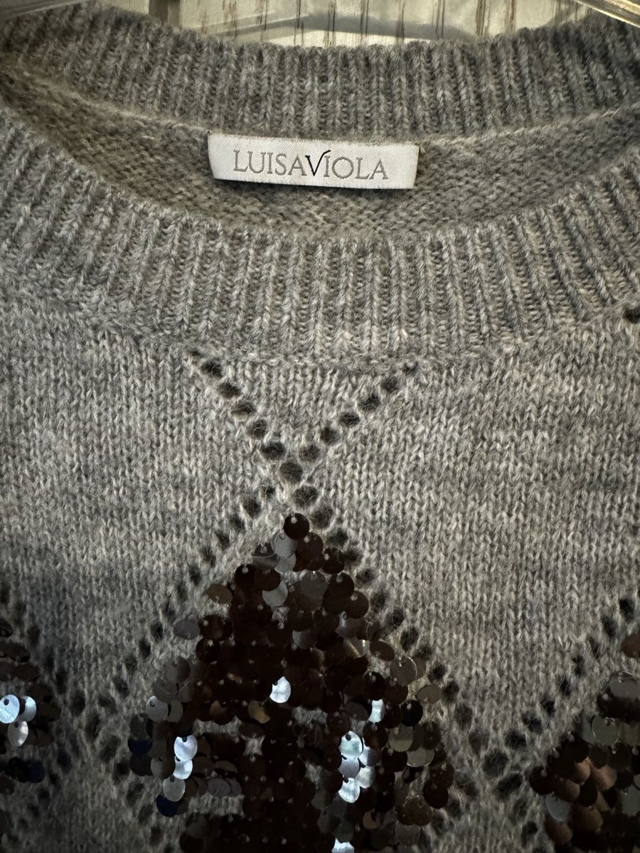 Benetton Pullover & Sweatshirts: Glitzer Rombenpulli – Gebraucht aus Wermatswil von -secondchance- 2
