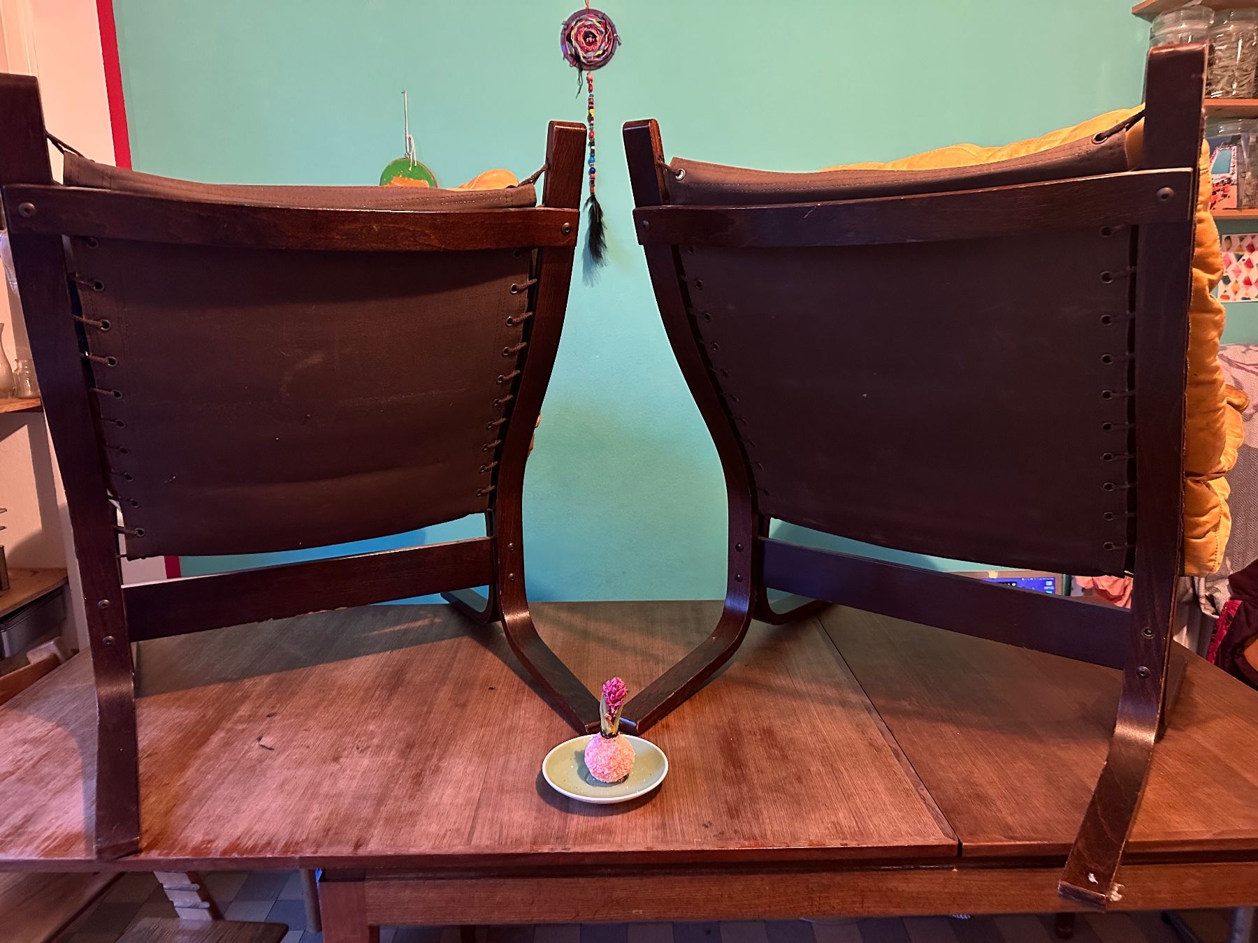 Poltrone: Leder-holz Vintage Sessel – Usato da bern venduto da Bicicletas-80s-90s 1