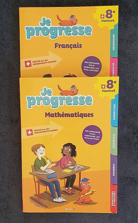 Libri: Français + maths 8 Harmos Je progresse – Usato da Servion venduto da meno999