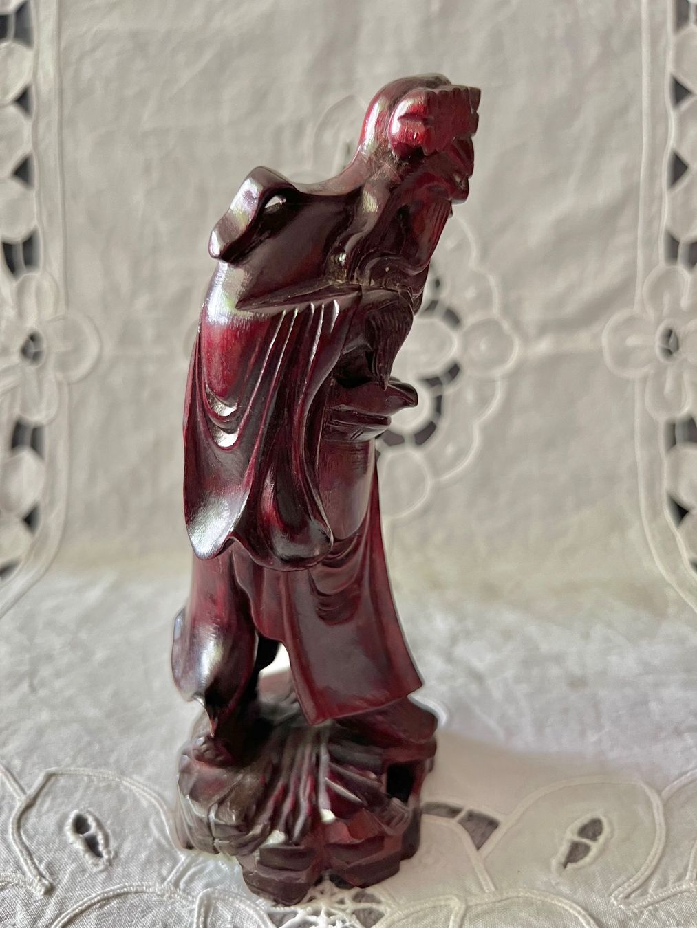 Statuette: Chinesische Figur Holz geschnitzt 18cm – Usato da Frenkendorf venduto da Only1 4
