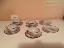 schönes japanisches Teeset- Porzellan