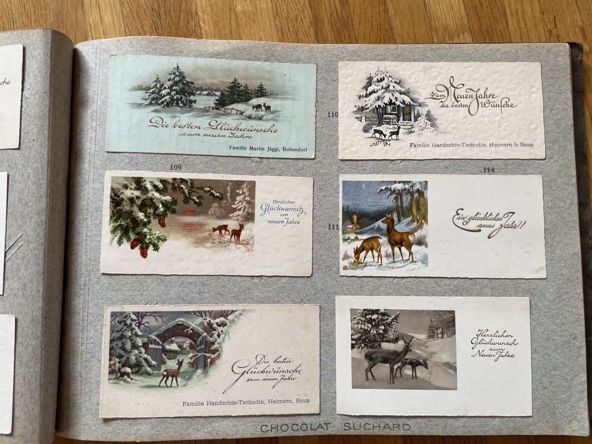 Album: altes Sammelbuch Suchard und Weihnachtskarten – Usato da Davos Monstein venduto da pendragon79 2