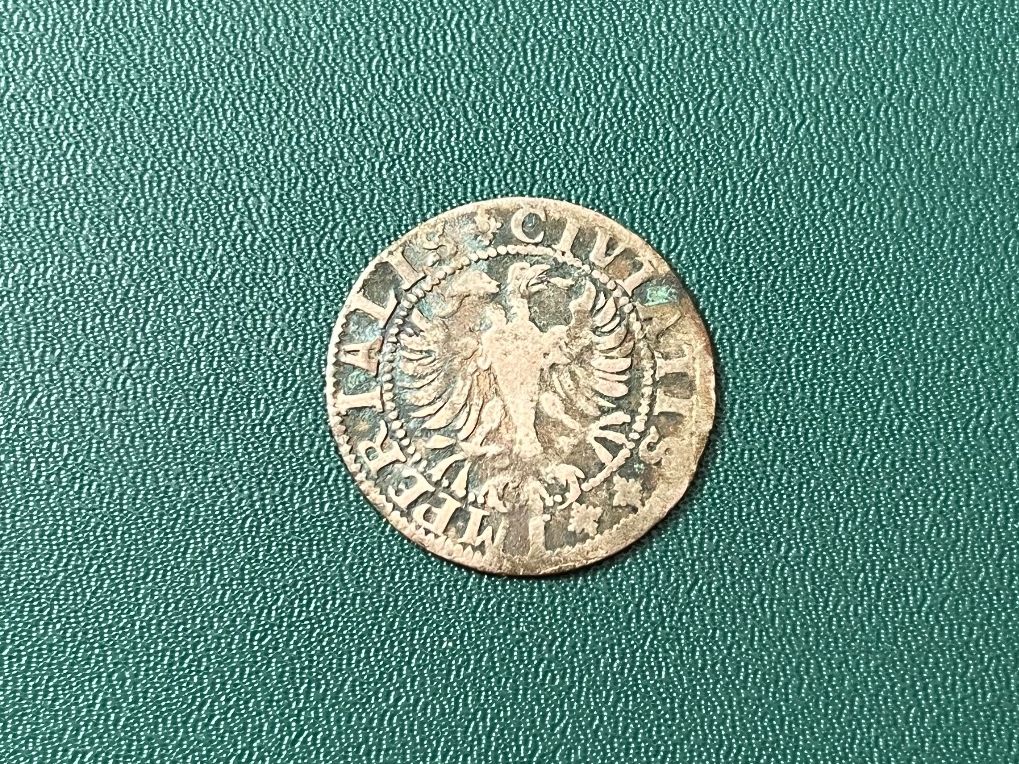 Tutti le monete: Schilling münze o. D. Zürich 1634 – Reichsadler – Usato da Neuenhof venduto da Shadow-