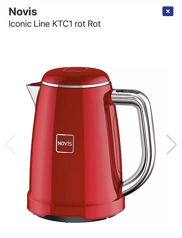 Novis Bollitori: Novis Iconic Line KTC1 rot – Nuovo e nell'imballaggio originale da Hergiswil NW venduto da allmendkoenig