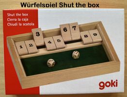 Shut the box - Würfelspiel