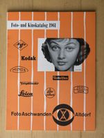 FOTO - UND KINOKATALOG 1961 - 56 SEITEN-LEICA-ROLLEIFLEX etc